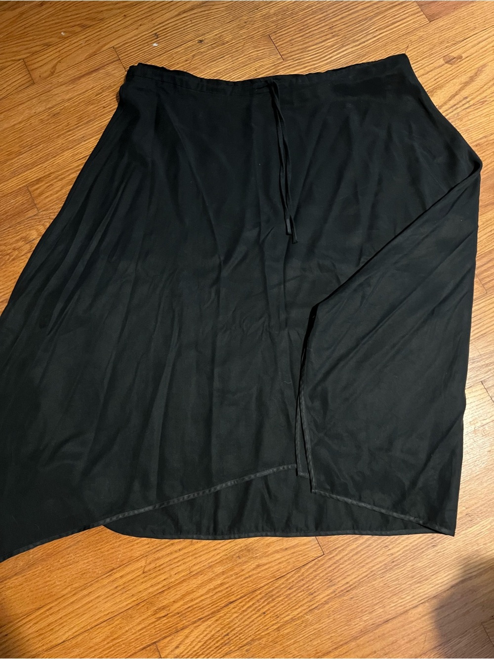 Natalie Busby Black Skirt with Drawstring Waist